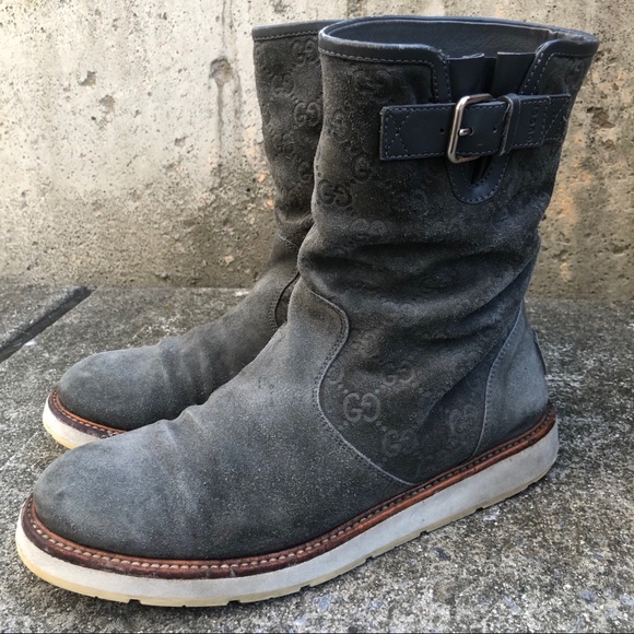 Women’s Gucci Grey Suede Boots - Picture 1 of 7